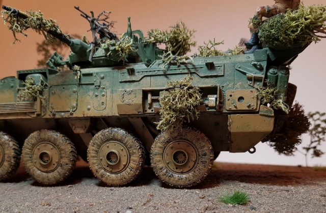 Model of LAV 3/III - Rear Side View - 1/35 Scale - Built By Wright Built - Trumpeter Models
