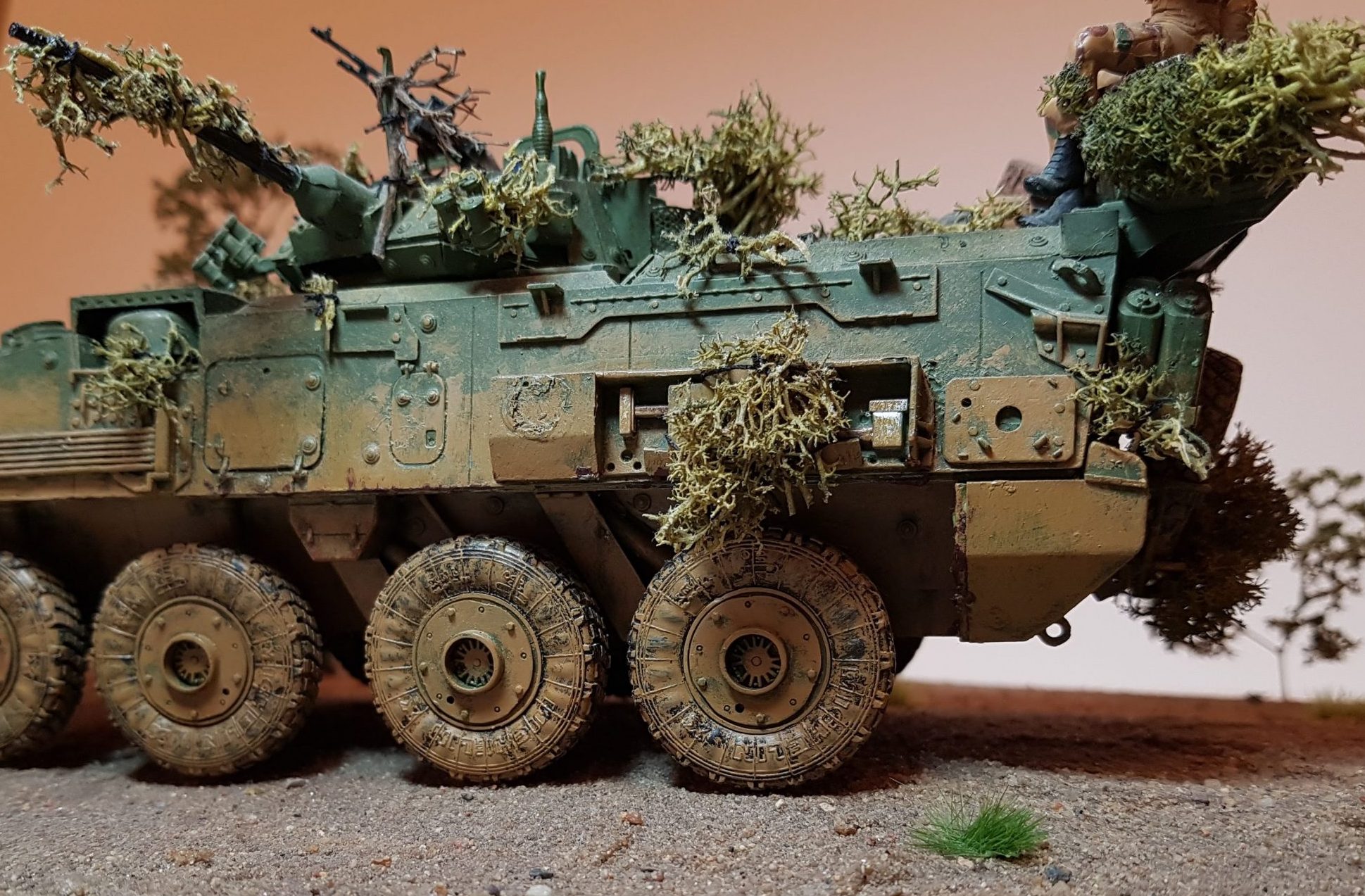 Model of LAV 3/III - Rear Side View - 1/35 Scale - Built By Wright Built - Trumpeter Models
