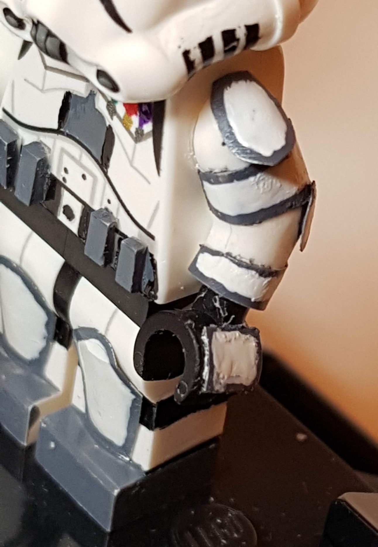 Custom LEGO Clone Troopers - Storm Trooper Arm Closeup - Made by Wright Built - Brickcan 2019