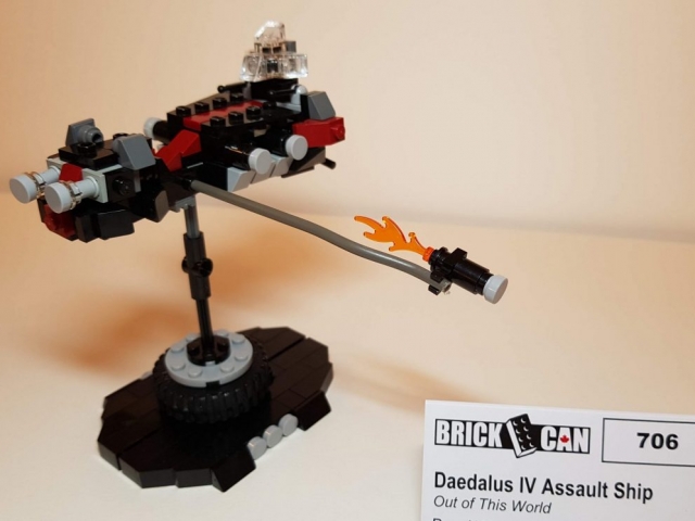 Daedalus IV Assault Ship - LEGO MOC - View 1 - Made by Wright Built - Brickcan 2019