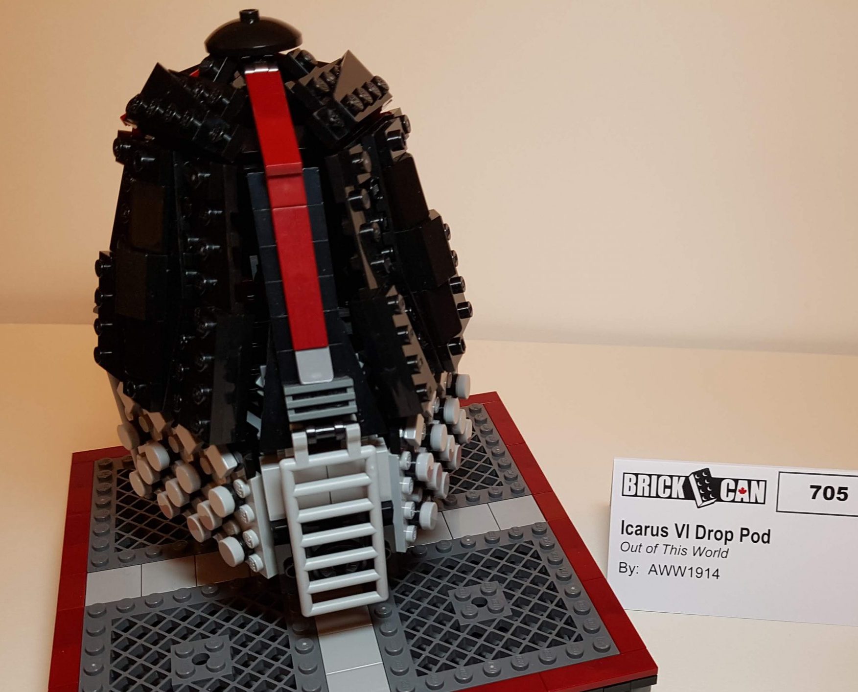 Icarus VI Drop Pod - LEGO MOC - View 1 - Made by Wright Built - Brickcan 2019